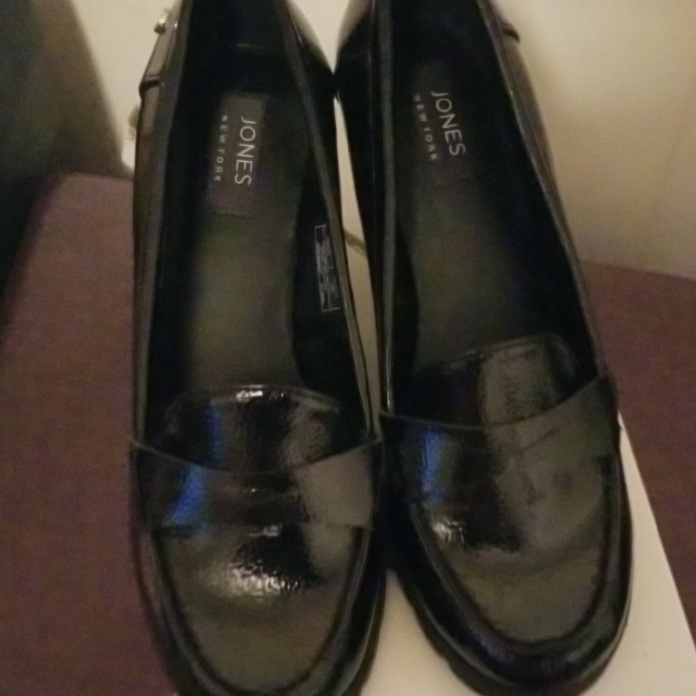 Jones New York Shiny Black Women's Loafers